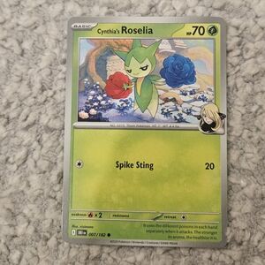 POKEMON TCG Card Cynthia's Roselia Destined Rivals 007/182